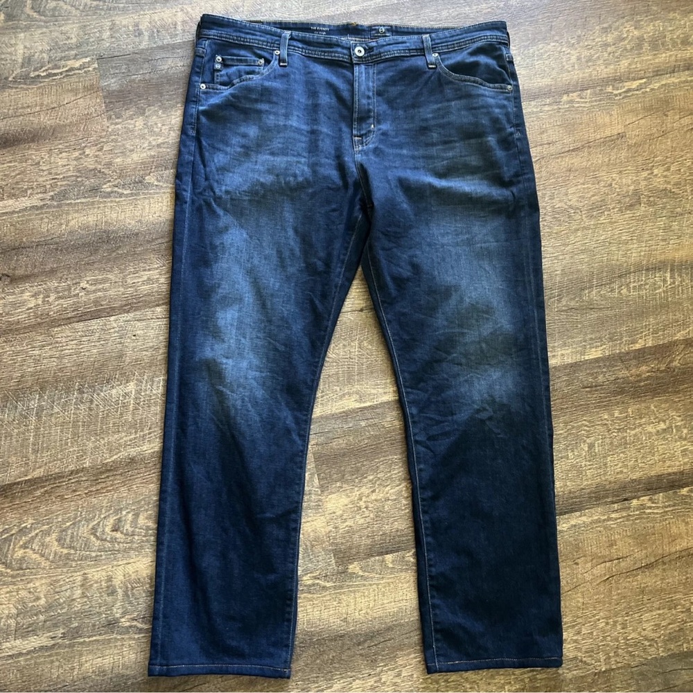 AG Adriano Goldschmied‎ Everett Slim Straight Jean Blue 40X32* Dark Wash Stretch